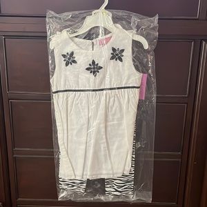 Black and white zebra outfit